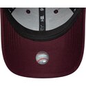 casquette-courbee-grenat-ajustable-pour-femme-avec-logo-rose-9forty-metallic-los-angeles-dodgers-mlb-new-era
