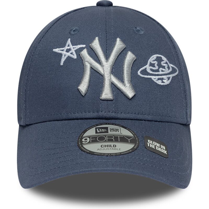 casquette-courbee-bleue-ajustable-pour-enfant-9forty-space-glow-in-the-dark-new-york-yankees-mlb-new-era casquette-courbee-bleue-ajustable-pour-enfant-9forty-space-glow-in-the-dark-new-york-yankees-mlb-new-era