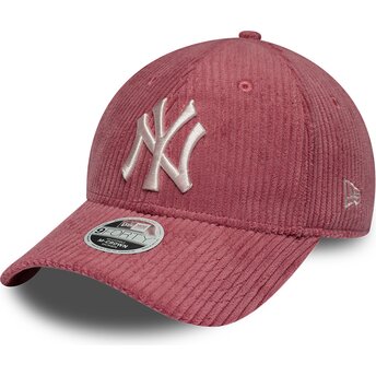 Casquette courbée rose ajustable pour femme 9FORTY M-Crown Chunky Cord New York Yankees MLB New Era