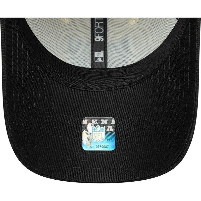 casquette-courbee-beige-et-noire-ajustable-9forty-colour-block-las-vegas-raiders-nfl-new-era