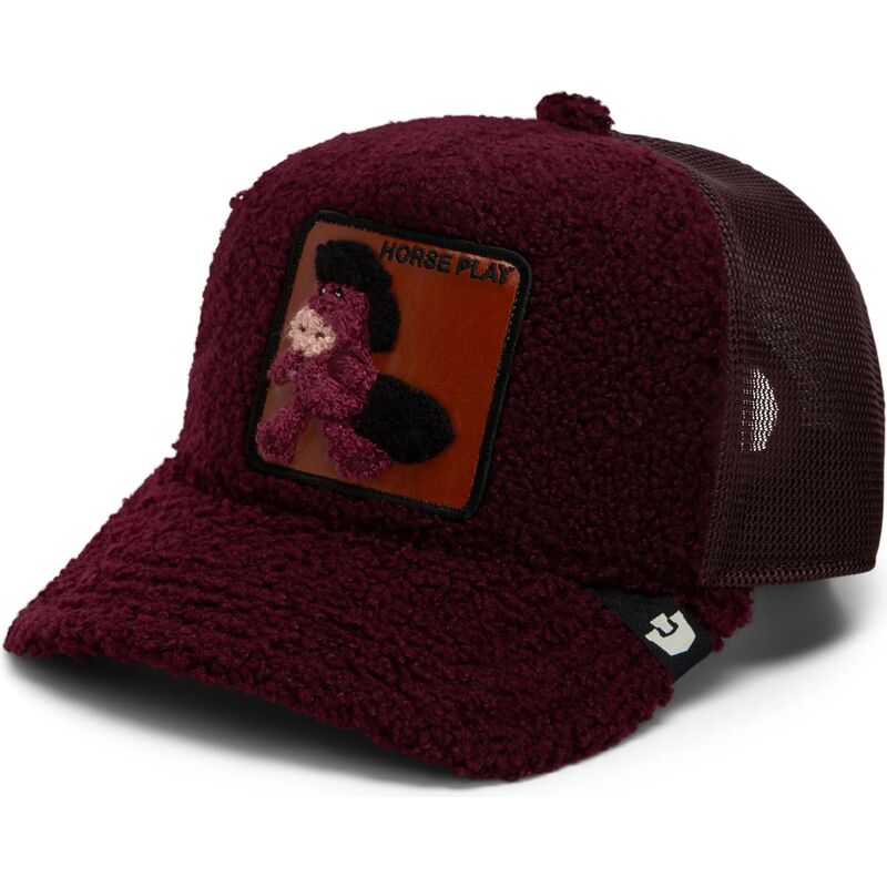 casquette-trucker-grenat-cheval-horsey-double-stuffed-horse-play-the-farm-goorin-bros