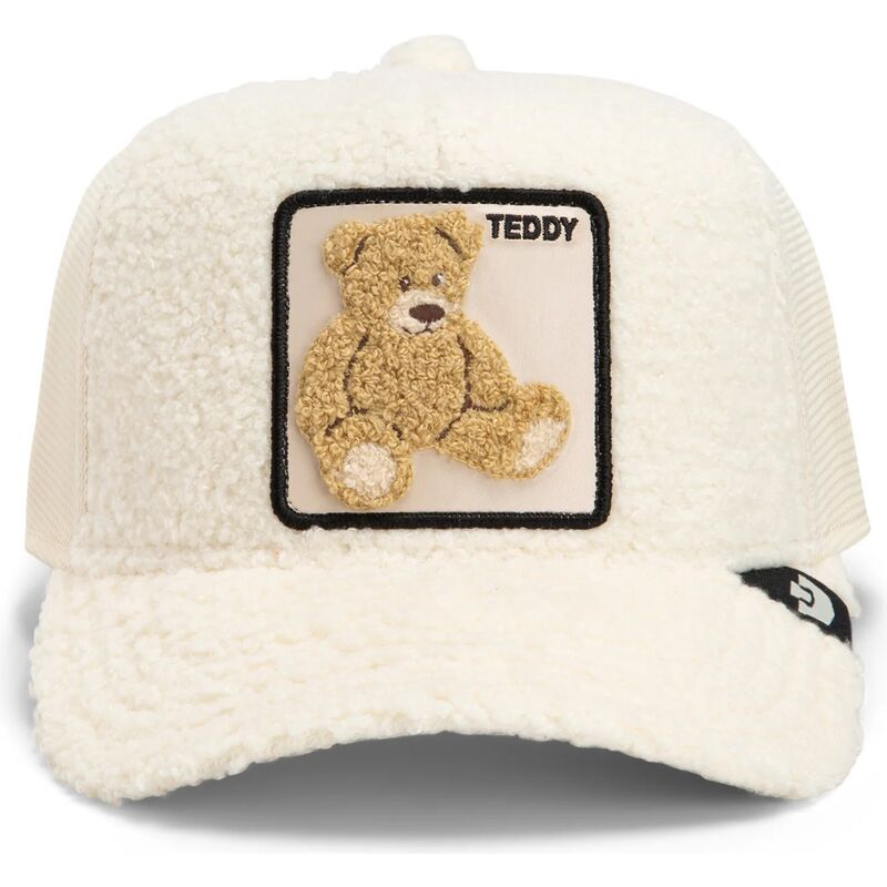 casquette-trucker-beige-ours-en-peluche-teddy-double-stuffed-the-farm-goorin-bros