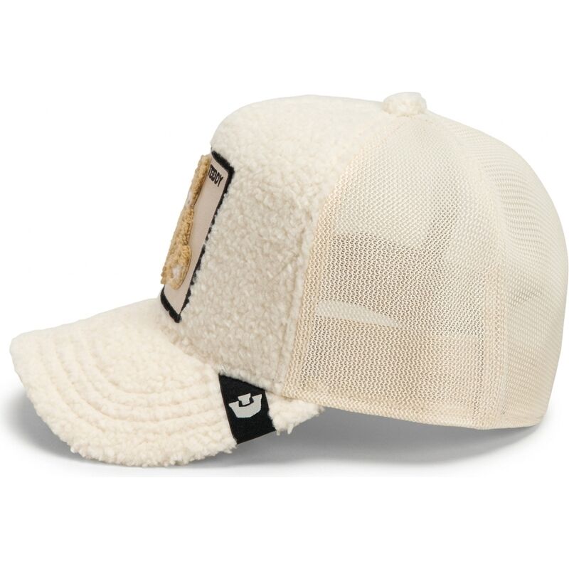 casquette-trucker-beige-ours-en-peluche-teddy-double-stuffed-the-farm-goorin-bros