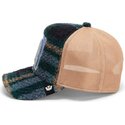 casquette-trucker-verte-et-beige-lapin-en-peluche-bunny-double-stuffed-the-farm-goorin-bros