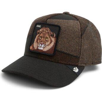 Casquette courbée marron snapback lion Sartorial King Patchwork The Farm Goorin Bros.