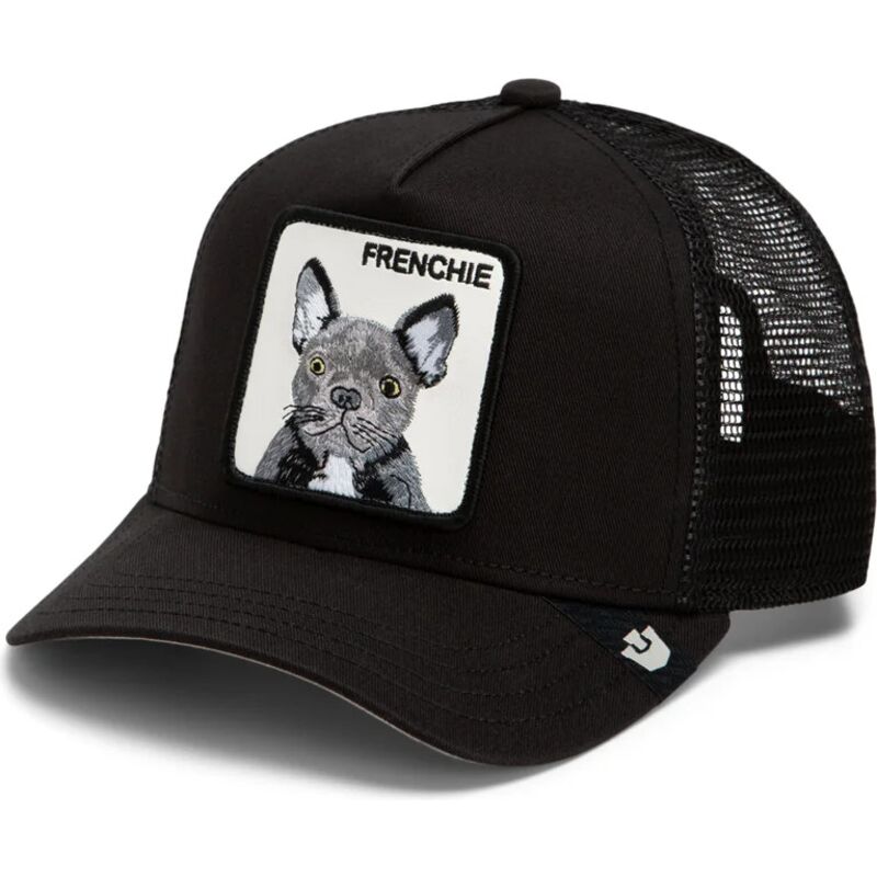 casquette-trucker-noire-pour-enfant-bulldog-frances-frenchie-original-recipe-the-farm-goorin-bros