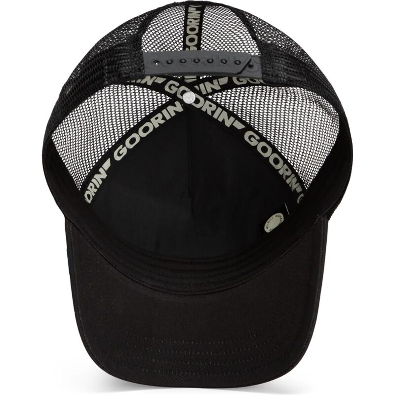 casquette-trucker-noire-crane-cancelled-skull-pop-art-strikes-back-the-farm-goorin-bros