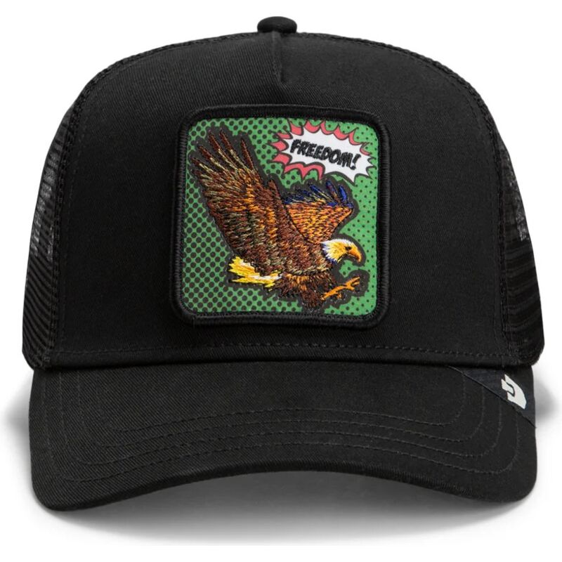 casquette-trucker-noire-aigle-freedom-eagle-pop-art-strikes-back-the-farm-goorin-bros