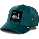 casquette-trucker-verte-cisne-velour-lover-the-farm-goorin-bros