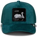 casquette-trucker-verte-cisne-velour-lover-the-farm-goorin-bros