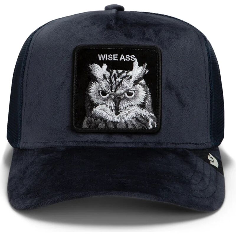 casquette-trucker-bleue-marine-hibou-velour-wise-ass-the-farm-goorin-bros