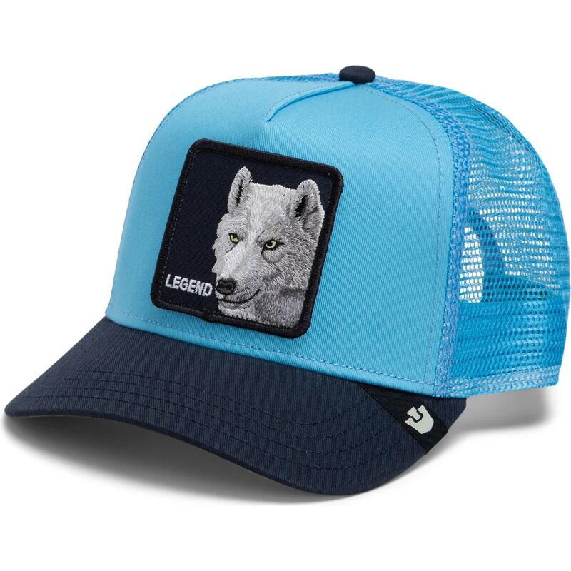 casquette-trucker-bleue-et-bleue-marine-loup-legend-wolf-original-recipe-the-farm-goorin-bros