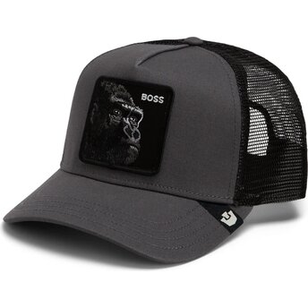 Casquette trucker grise et noire gorille The Boss Original Recipe The Farm Goorin Bros.