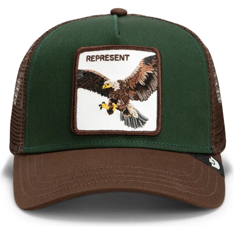 casquette-trucker-verte-et-marron-aigle-represent-eagle-original-recipe-the-farm-goorin-bros casquette-trucker-verte-et-marron-aigle-represent-eagle-original-recipe-the-farm-goorin-bros