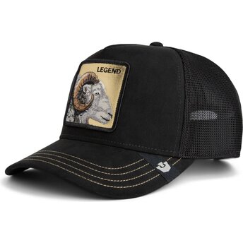 Casquette trucker noire chèvre Golden Legend Original Recipe The Farm Goorin Bros.