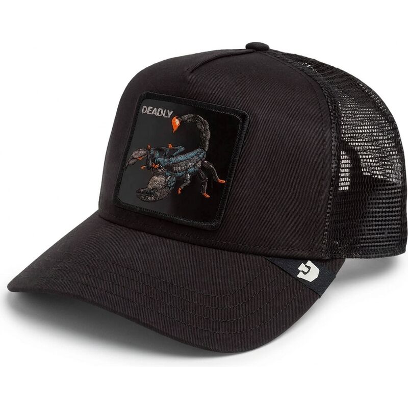 casquette-trucker-noire-scorpion-deadly-scorpion-original-recipe-the-farm-goorin-bros