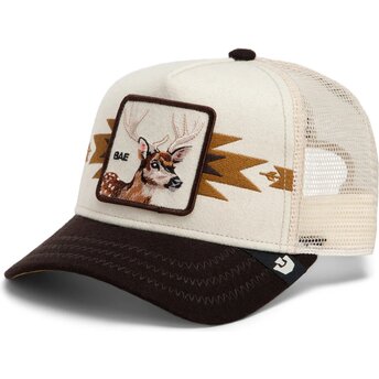 Casquette trucker crème et marron cerf Canyon Bae Trailblazer The Farm Goorin Bros.