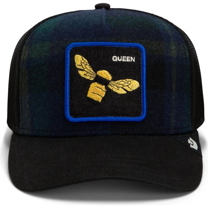 casquette-trucker-multicolore-abeille-brit-queen-check-mate-the-farm-goorin-bros casquette-trucker-multicolore-abeille-brit-queen-check-mate-the-farm-goorin-bros