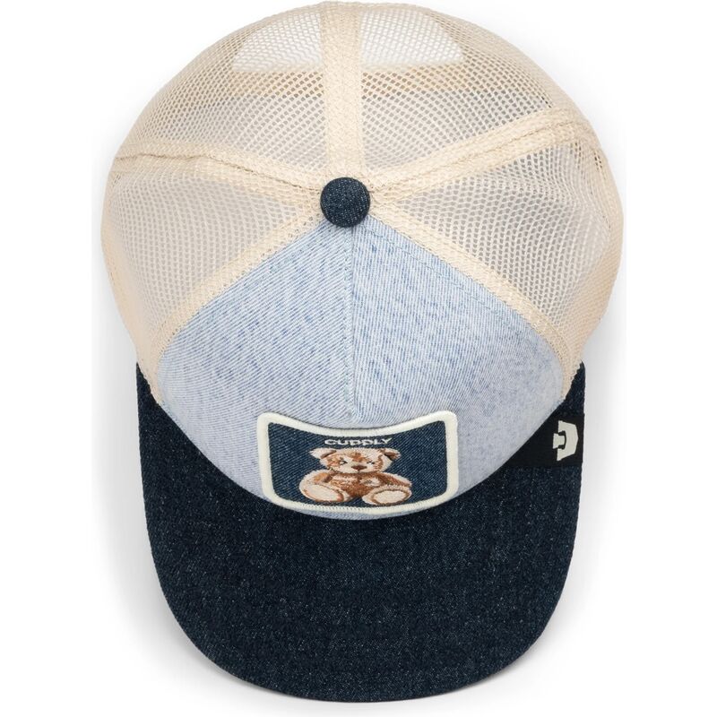 casquette-trucker-bleue-ours-en-peluche-cuddly-denim-after-dark-the-farm-goorin-bros