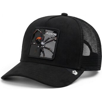 Casquette trucker noire araignée Black Out Spider Blackened Metallic Poison The Farm Goorin Bros.