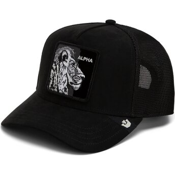 Casquette trucker noire lion Black Out Lion Blackened Metallic Alpha The Farm Goorin Bros.