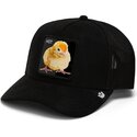 casquette-trucker-noire-poussin-black-out-chick-blackened-metallic-hot-the-farm-goorin-bros
