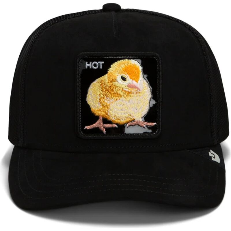 casquette-trucker-noire-poussin-black-out-chick-blackened-metallic-hot-the-farm-goorin-bros