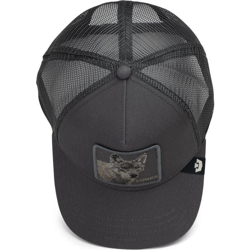 casquette-trucker-grise-loup-circle-of-life-loner-tone-shift-the-farm-goorin-bros