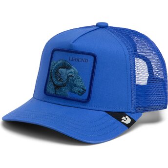 Casquette trucker bleue chèvre Tonal Legend Full Intent The Farm Goorin Bros.