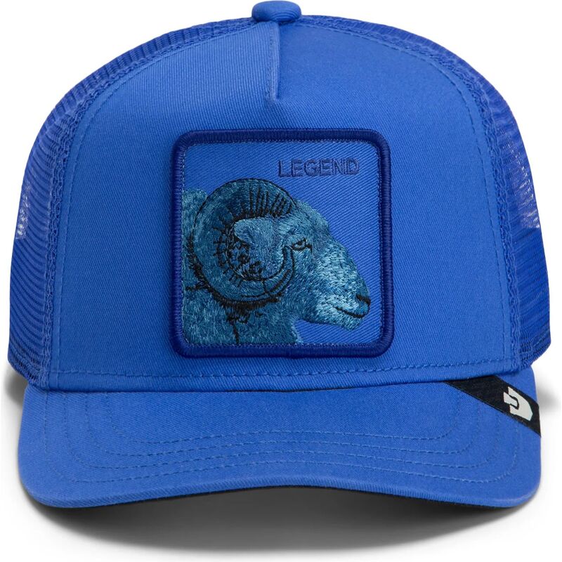 casquette-trucker-bleue-chevre-tonal-legend-full-intent-the-farm-goorin-bros