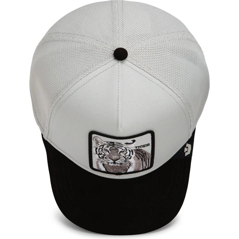 casquette-trucker-grise-et-noire-tigre-suede-tiger-microsuede-the-farm-goorin-bros casquette-trucker-grise-et-noire-tigre-suede-tiger-microsuede-the-farm-goorin-bros