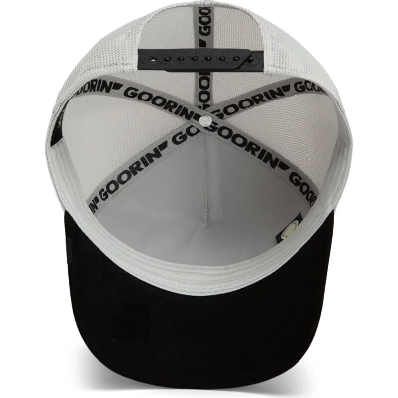 casquette-trucker-grise-et-noire-tigre-suede-tiger-microsuede-the-farm-goorin-bros casquette-trucker-grise-et-noire-tigre-suede-tiger-microsuede-the-farm-goorin-bros