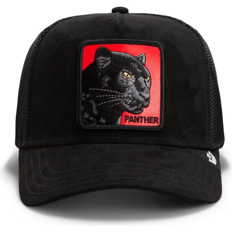 casquette-trucker-noire-et-rouge-panthere-pantera-nera-rossa-microsuede-the-farm-goorin-bros