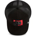 casquette-trucker-noire-et-rouge-panthere-pantera-nera-rossa-microsuede-the-farm-goorin-bros