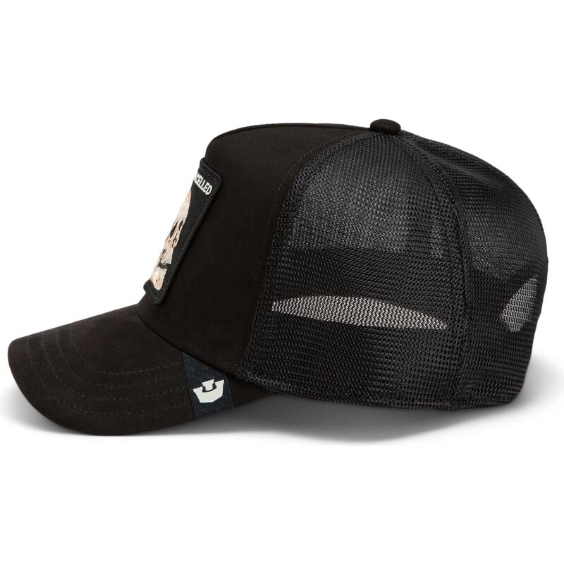 casquette-trucker-noire-crane-suede-cancelled-skull-microsuede-the-farm-goorin-bros casquette-trucker-noire-crane-suede-cancelled-skull-microsuede-the-farm-goorin-bros