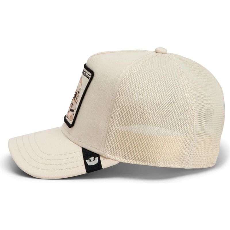 casquette-trucker-beige-crane-suede-cancelled-skull-microsuede-the-farm-goorin-bros casquette-trucker-beige-crane-suede-cancelled-skull-microsuede-the-farm-goorin-bros