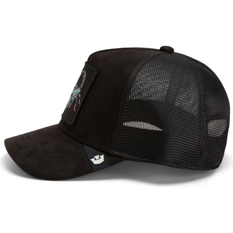 casquette-trucker-noire-scorpion-suede-scorpion-microsuede-the-farm-goorin-bros