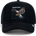 casquette-trucker-noire-aigle-suede-relentless-eagle-microsuede-the-farm-goorin-bros