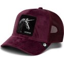 casquette-trucker-grenat-licorne-velour-legend-the-farm-goorin-bros