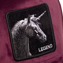 casquette-trucker-grenat-licorne-velour-legend-the-farm-goorin-bros