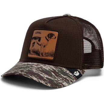 Casquette trucker marron et camouflage chien Engraved Dog Camo Glitch The Farm Goorin Bros.