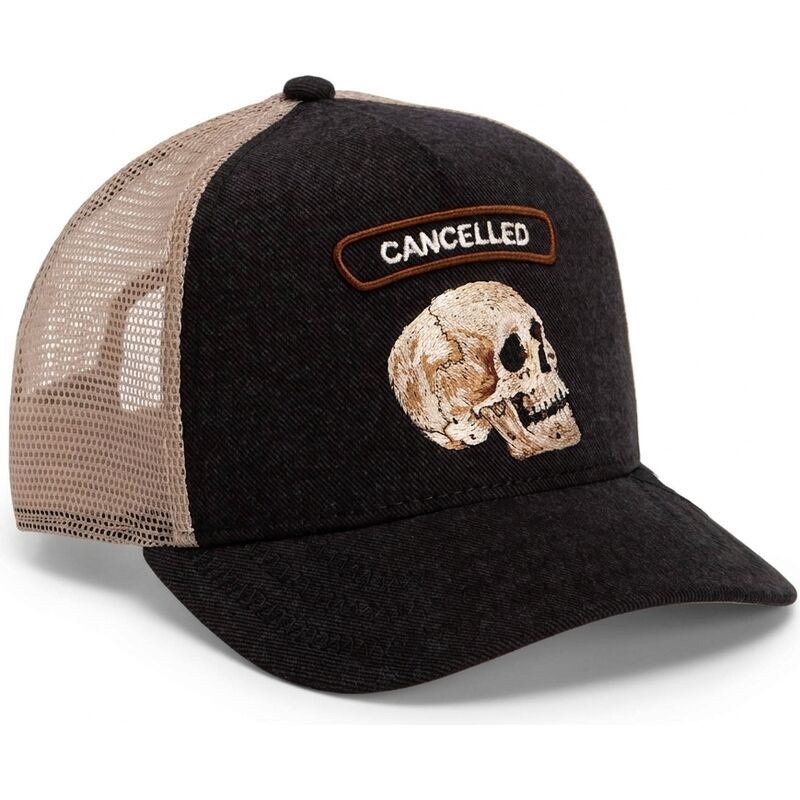 casquette-trucker-noire-et-beige-crane-cancelled-rocker-denim-after-dark-the-farm-goorin-bros