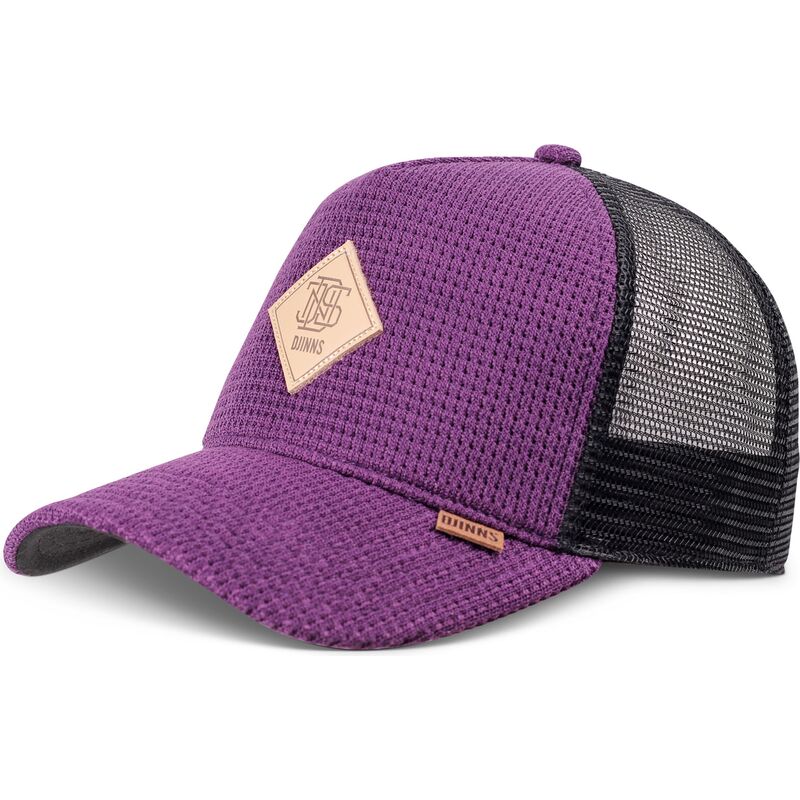 casquette-trucker-violette-et-noire-hft-knitted-fab-djinns