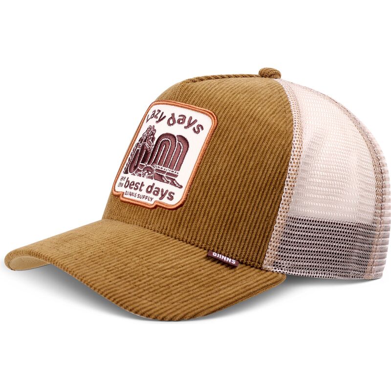 casquette-trucker-marron-et-khaki-hft-lazy-days-djinns