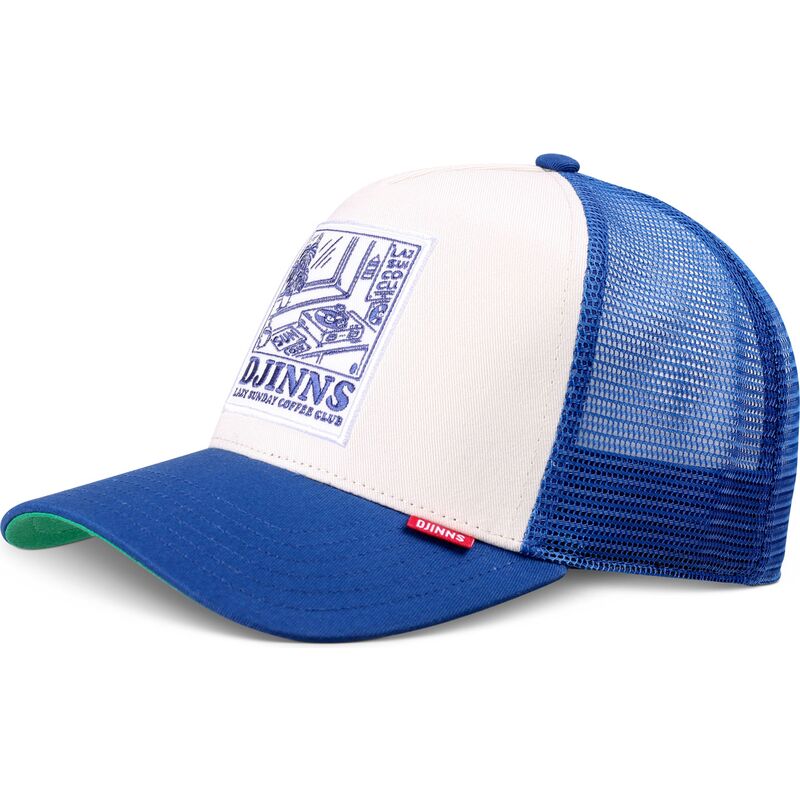 casquette-trucker-blanche-et-bleue-hft-lscc-lazy-sunday-coffee-club-record-djinns