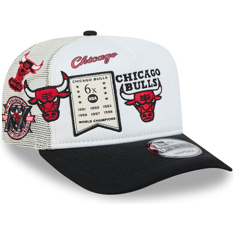 casquette-trucker-blanche-et-noire-hardwood-classics-9fifty-a-frame-precurved-chicago-bulls-nba-new-era casquette-trucker-blanche-et-noire-hardwood-classics-9fifty-a-frame-precurved-chicago-bulls-nba-new-era
