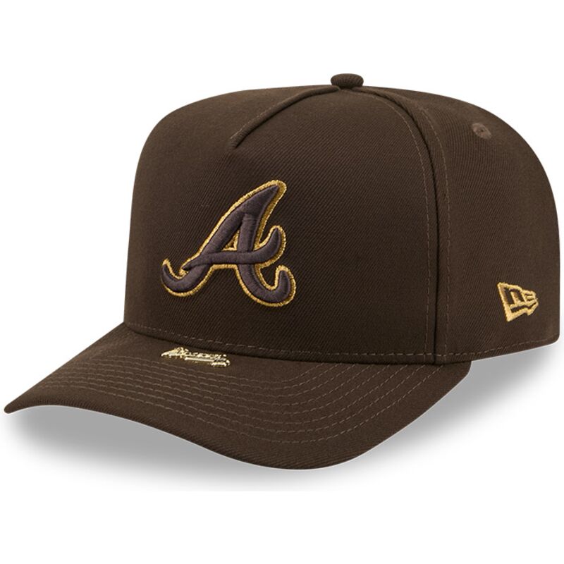 casquette-courbee-marron-snapback-9fifty-a-frame-precurvedvisor-pin-atlanta-braves-mlb-new-era