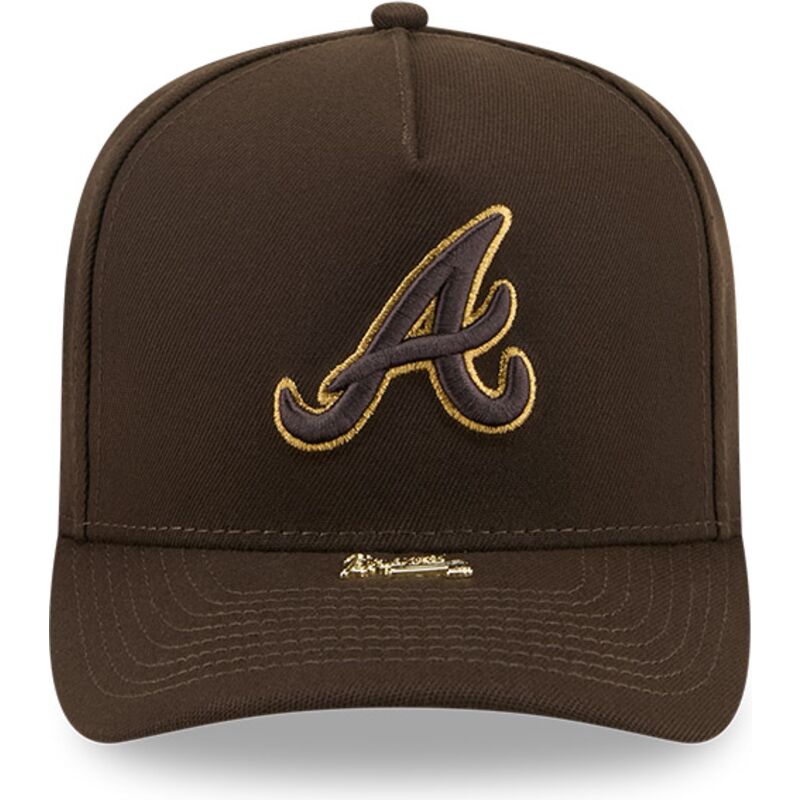 casquette-courbee-marron-snapback-9fifty-a-frame-precurvedvisor-pin-atlanta-braves-mlb-new-era