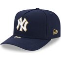 casquette-courbee-bleue-marine-snapback-9fifty-a-frame-precurved-visor-pin-new-york-yankees-mlb-new-era
