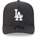 casquette-courbee-noire-snapback-9fifty-a-frame-precurved-checkered-los-angeles-dodgers-mlb-new-era